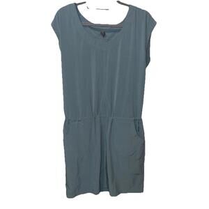 prAna Norma Dress Blue Women's Size M Lightweight Travel Outdoor Active Beach